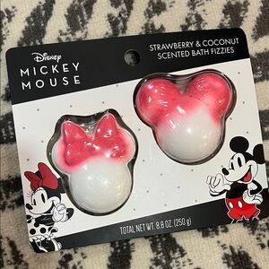 Disney Mickey Mouse Pink and White Bath Fizzies